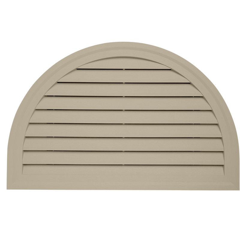 Ply Gem 22" x 34" Plastic Half Round Louver Gable Vent Wayfair